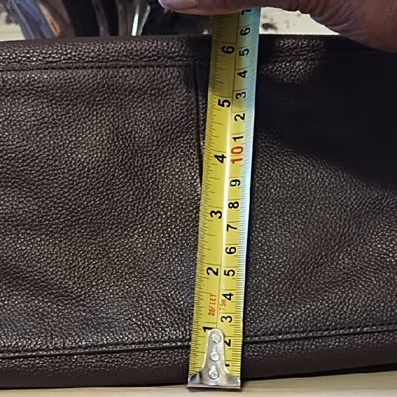 DKNY Dark Brown Leather Hobo Bag - Picture 7 of 7